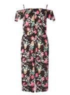 Dorothy Perkins Black Floral Culottes Jumpsuit