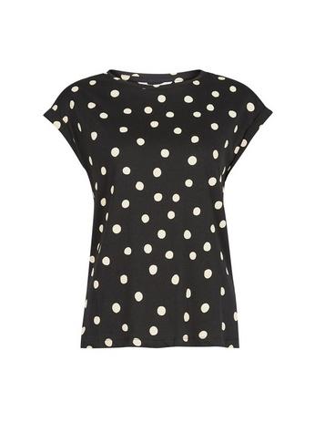 Dorothy Perkins Petite Black Spot Print T-shirt