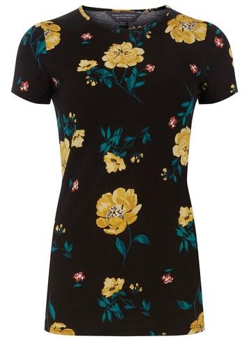 Dorothy Perkins *tall Black Floral Top