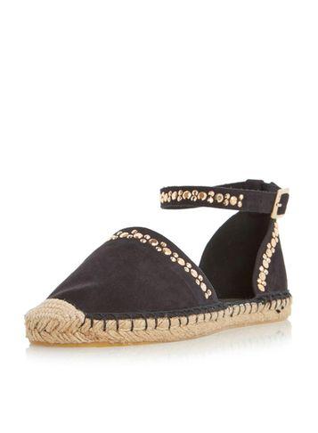 Dorothy Perkins *head Over Heels Black Stud Espadrilles