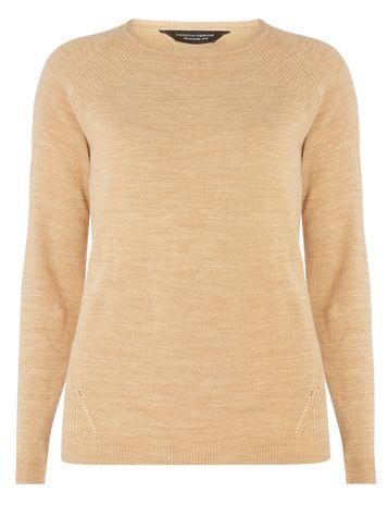 Dorothy Perkins Camel Rib Detail Jumper