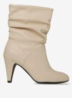 Dorothy Perkins Bone 'kylie' Ruched Boots