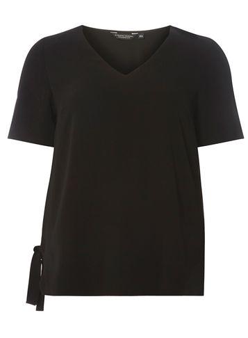 Dorothy Perkins Black Tie Side T-shirt