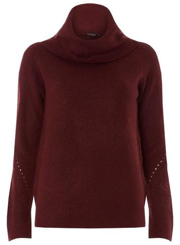 Dorothy Perkins Aubergine Cowl Neck Jumper
