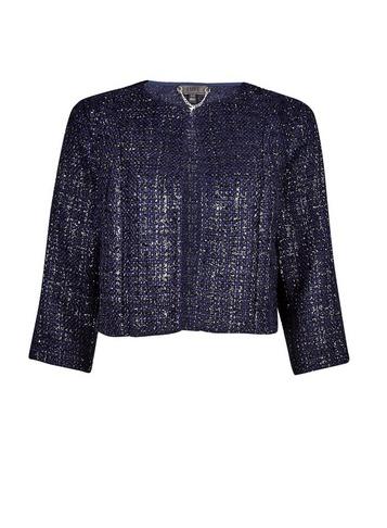 *luxe Navy Boucle Jacket