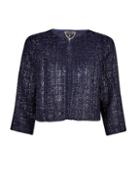 *luxe Navy Boucle Jacket