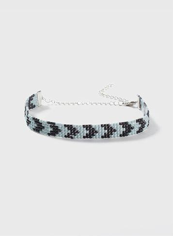 Dorothy Perkins Black Bead Choker Necklace