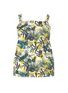 Dorothy Perkins *dp Curve Multi Coloured Tropical Print Square Neck Top