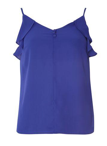 Dorothy Perkins Cobalt Ruffle Camisole Top