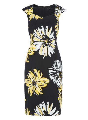 Dorothy Perkins *roman Originals Yellow Daisy Print Shift Dress