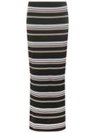 Dorothy Perkins Black Stripe Tube Maxi Skirt