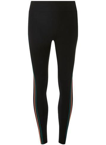 Dorothy Perkins *tall Black Side Tape Leggings