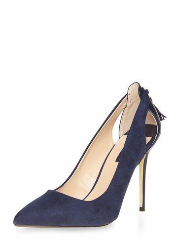 Dorothy Perkins Navy 'eloise' Tassle Back Court Shoes