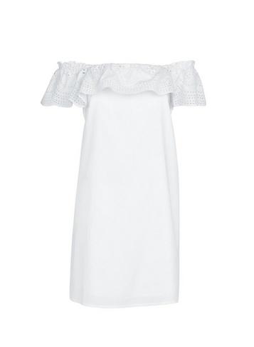 Dorothy Perkins White Broderie Frill Shift Dress