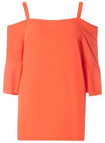 Dorothy Perkins *tall Coral Bardot Top