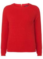 Dorothy Perkins Red Jumper With Gold Zip