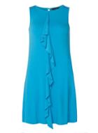 Dorothy Perkins Turquoise Frill Front Dress