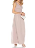 Dorothy Perkins *quiz Mauve Diamante Embellished V-neck Maxi Dress