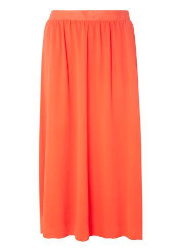 Dorothy Perkins Coral Chiffon Midi Skirt