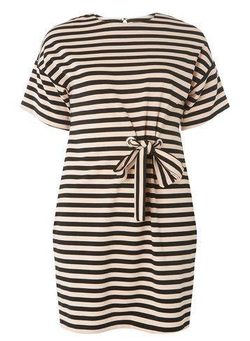 Dorothy Perkins Petite Pink Striped Shift Dress