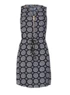 Dorothy Perkins *izabel London Navy Zip Front Boho Print Shift Dress