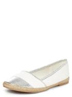 Dorothy Perkins White And Silver Espadrilles