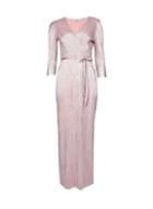 Dorothy Perkins Petite Pink Plisse Maxi Dress