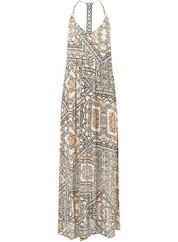 Dorothy Perkins *dp Beach Ivory Tile Print Beach Maxi Dress