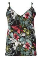 Dorothy Perkins Green Tropical Print Camisole Top