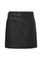 Dorothy Perkins Black Buckle Pu Mini Skirt