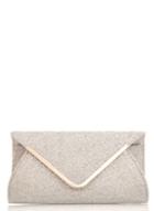 Dorothy Perkins *quiz Silver Glitter Mesh Bag