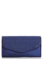 *quiz Navy Blue Diamante Clutch Bag