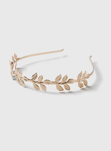 Dorothy Perkins Metal Leaf Headband