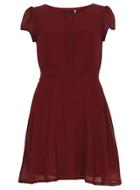 Dorothy Perkins *maroon Cap Sleeve Dress