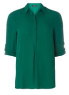 Dorothy Perkins Green Roll Sleeve Shirt