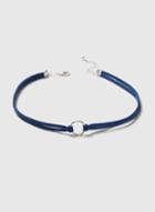 Dorothy Perkins Blue Ring Choker Necklace