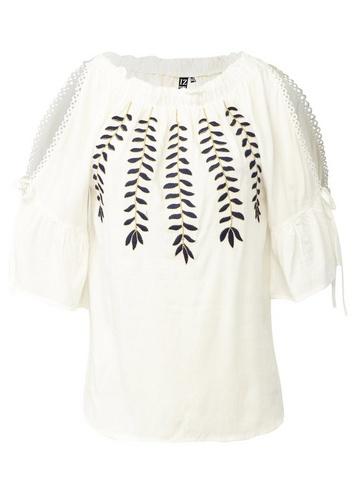 *izabel London Cream Drop Shoulder Top