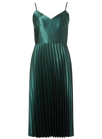Dorothy Perkins *luxe Green Pleated Camisole Dress