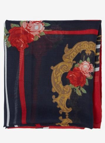 Dorothy Perkins Navy Chain Print Scarf