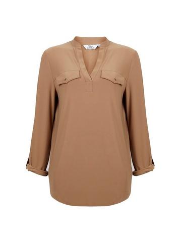 Dorothy Perkins *tall Camel Jersey Shirt