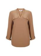 Dorothy Perkins *tall Camel Jersey Shirt