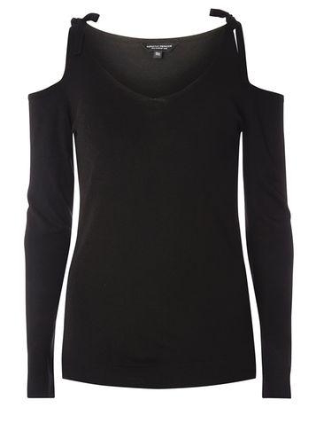 Dorothy Perkins Black Tie Cold Shoulder Jumper