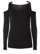 Dorothy Perkins Black Tie Cold Shoulder Jumper