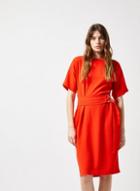*lily & Franc Orange Belted Batwing Dress