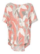 Dorothy Perkins *tenki Red Floral Jersey Top