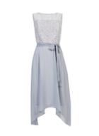 *billie & Blossom Grey Lace Fit And Flare Dress