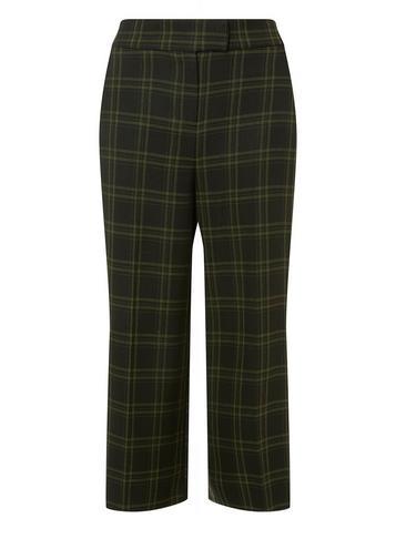 Dorothy Perkins Check Wide Leg Cropped Trousers