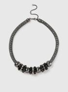 Dorothy Perkins Black Trapped Mesh Necklace