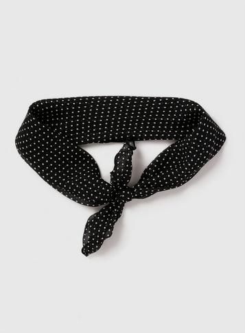 Dorothy Perkins Black Polka Dot Print Headband