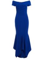 *quiz Royal Blue Wrap Bardot Maxi Dress